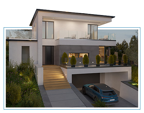 Örök panorámás családi ház