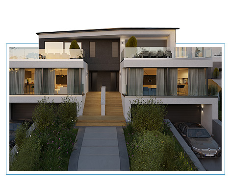 Örök panorámás családi ház